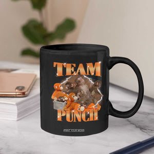 Viral Punch Monkey Coffee Mug Cute Baby Monkey With Plush Toy Meme TS14 Print Your Wear