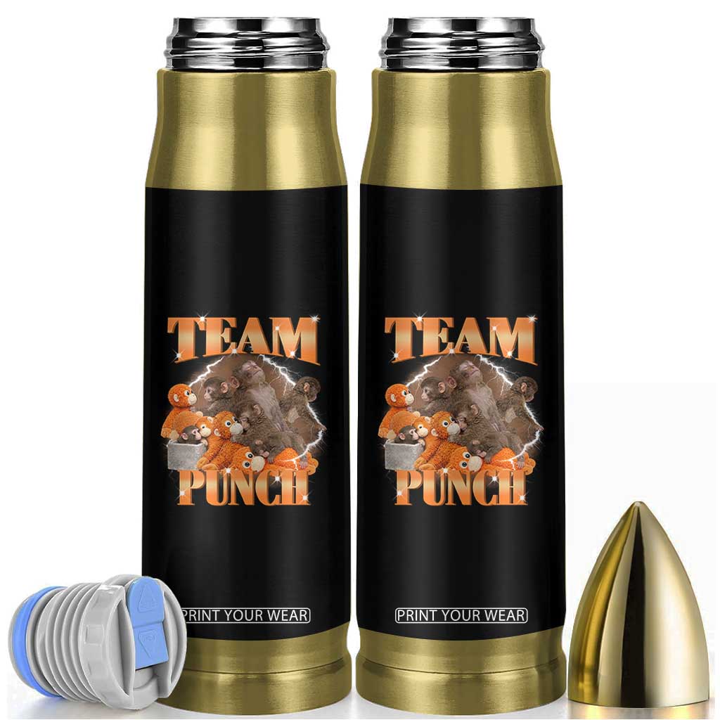 Viral Punch Monkey Bullet Tumbler Cute Baby Monkey With Plush Toy Meme TS14 Black Print Your Wear