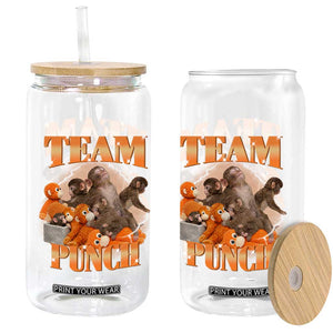 Viral Punch Monkey Glass Can Cute Baby Monkey With Plush Toy Meme TS14 Print Your Wear