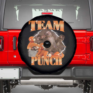 Viral Punch Monkey Spare Tire Cover Cute Baby Monkey With Plush Toy Meme TS14 Black Print Your Wear