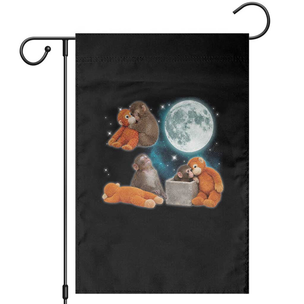 Baby Monkey Punch Garden Flag Team Punch Monkey Viral Trend TS14 Black Print Your Wear