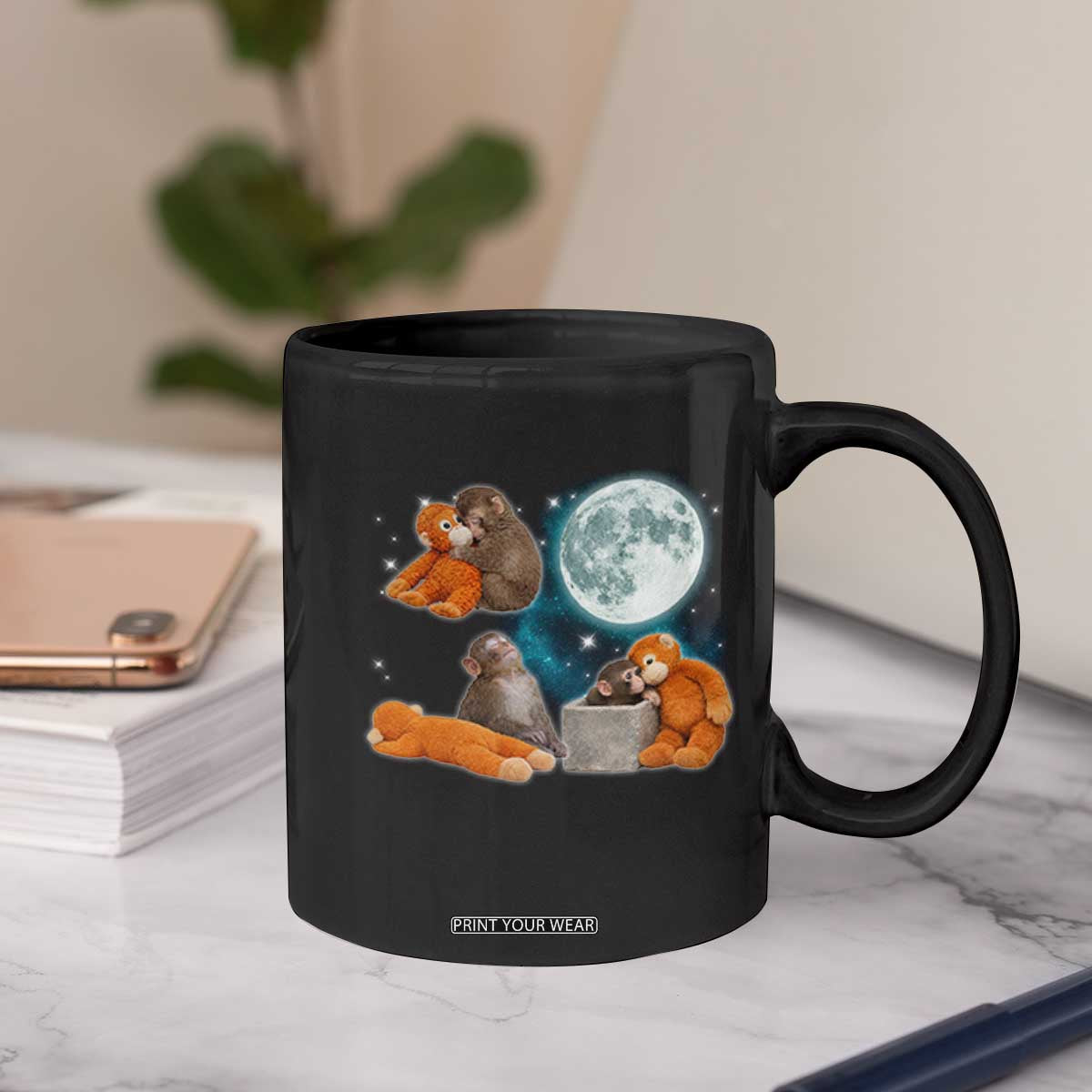 Baby Monkey Punch Coffee Mug Team Punch Monkey Viral Trend TS14 Print Your Wear