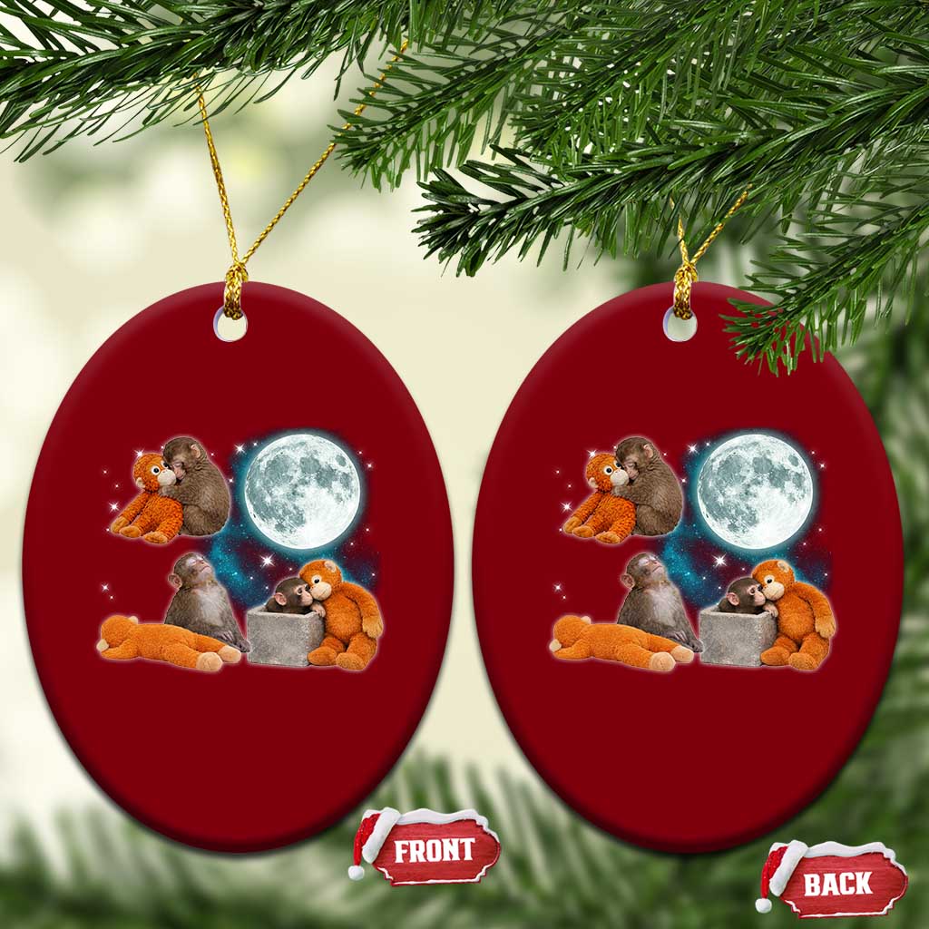 Baby Monkey Punch Ceramic Ornament Team Punch Monkey Viral Trend TS14 Print Your Wear