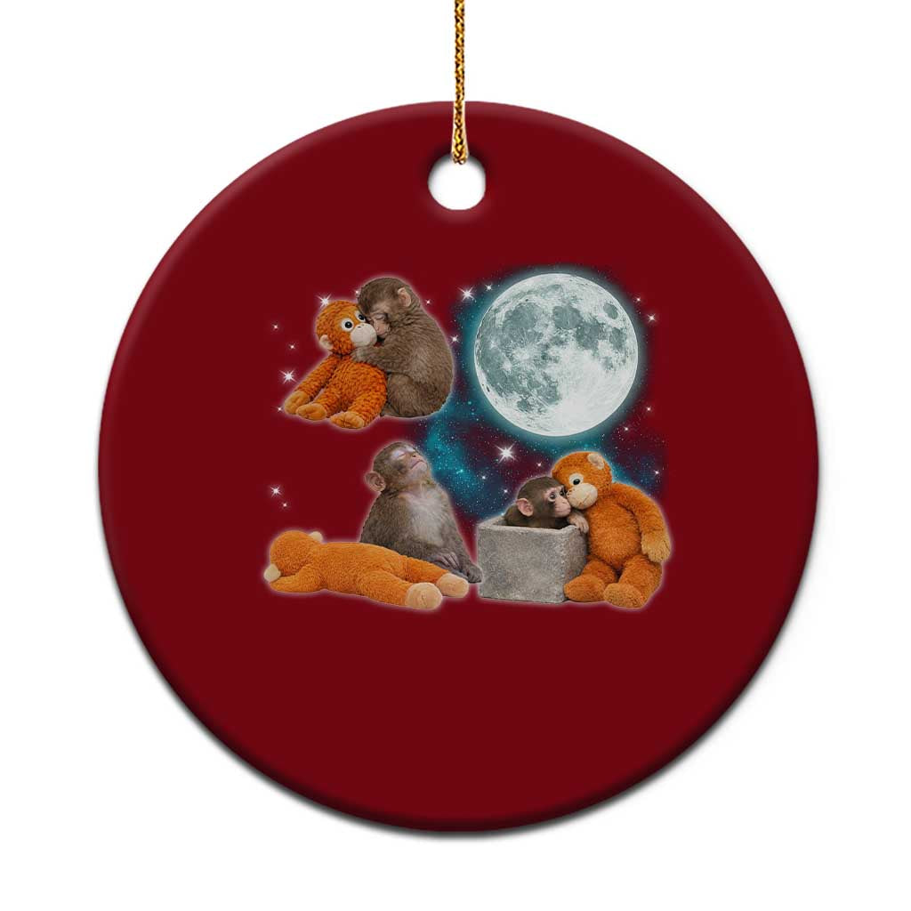 Baby Monkey Punch Ceramic Ornament Team Punch Monkey Viral Trend TS14 1pc Red Print Your Wear