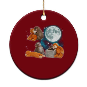 Baby Monkey Punch Ceramic Ornament Team Punch Monkey Viral Trend TS14 1pc Red Print Your Wear