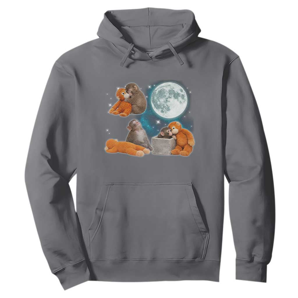 Baby Monkey Punch Hoodie Team Punch Monkey Viral Trend TS14 Charcoal Print Your Wear