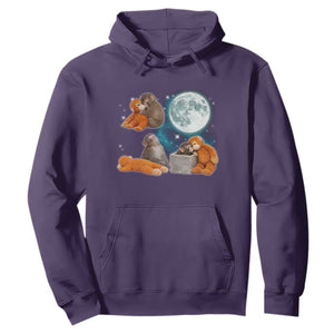 Baby Monkey Punch Hoodie Team Punch Monkey Viral Trend TS14 Purple Print Your Wear