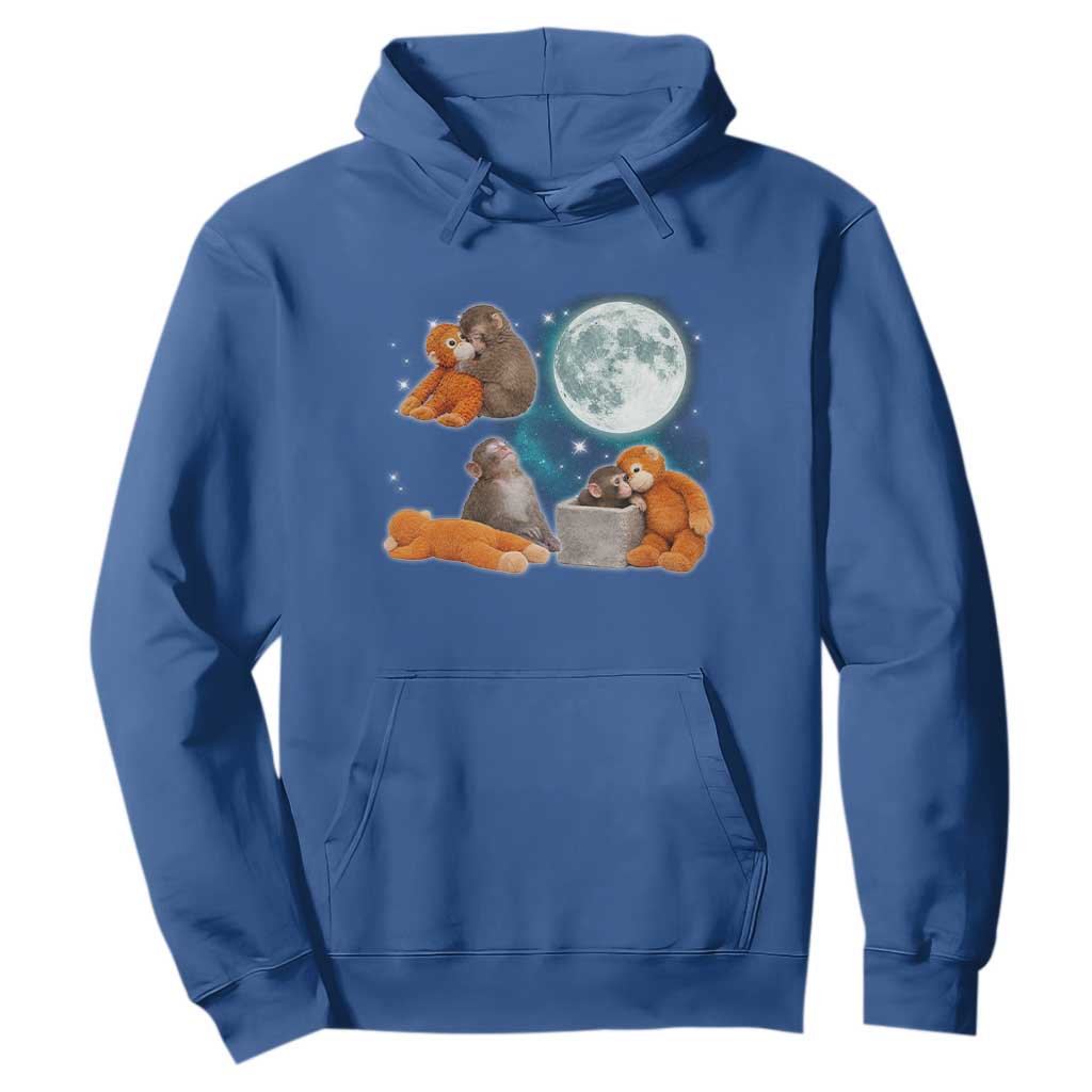Baby Monkey Punch Hoodie Team Punch Monkey Viral Trend TS14 Royal Blue Print Your Wear