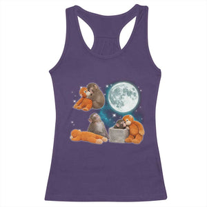 Baby Monkey Punch Racerback Tank Top Team Punch Monkey Viral Trend TS14 Purple Print Your Wear