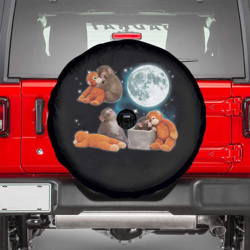 Baby Monkey Punch Spare Tire Cover Team Punch Monkey Viral Trend TS14 Black Print Your Wear
