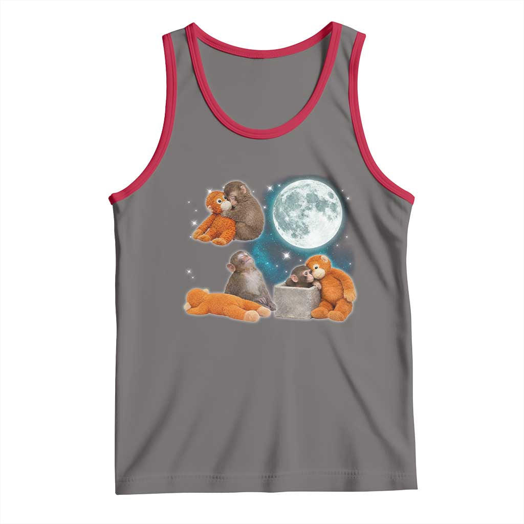 Baby Monkey Punch Tank Top Team Punch Monkey Viral Trend TS14 Deep Heather Red Print Your Wear