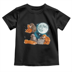 Baby Monkey Punch Toddler T Shirt Team Punch Monkey Viral Trend TS14 Black Print Your Wear