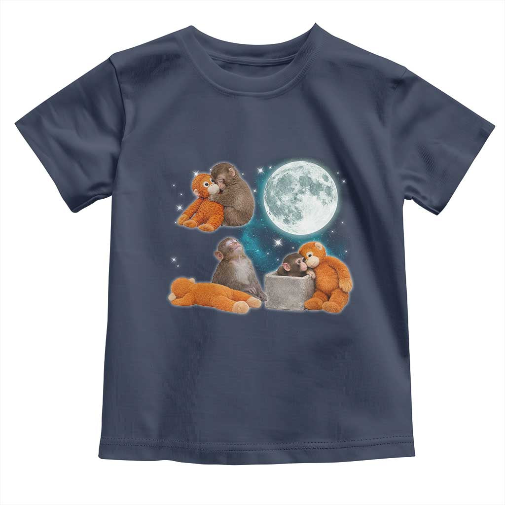 Baby Monkey Punch Toddler T Shirt Team Punch Monkey Viral Trend TS14 Navy Print Your Wear