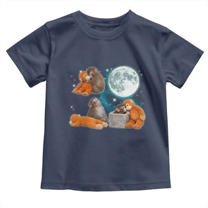 Baby Monkey Punch Toddler T Shirt Team Punch Monkey Viral Trend TS14 Navy Print Your Wear