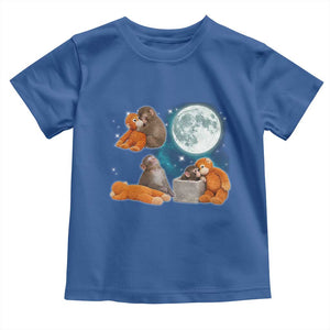 Baby Monkey Punch Toddler T Shirt Team Punch Monkey Viral Trend TS14 Royal Blue Print Your Wear