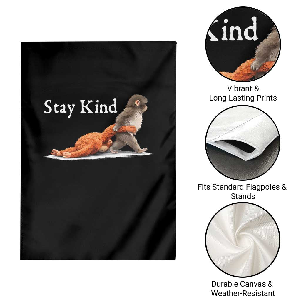 Punch Monkey Viral Trend Garden Flag Stay Kind TS14 Print Your Wear