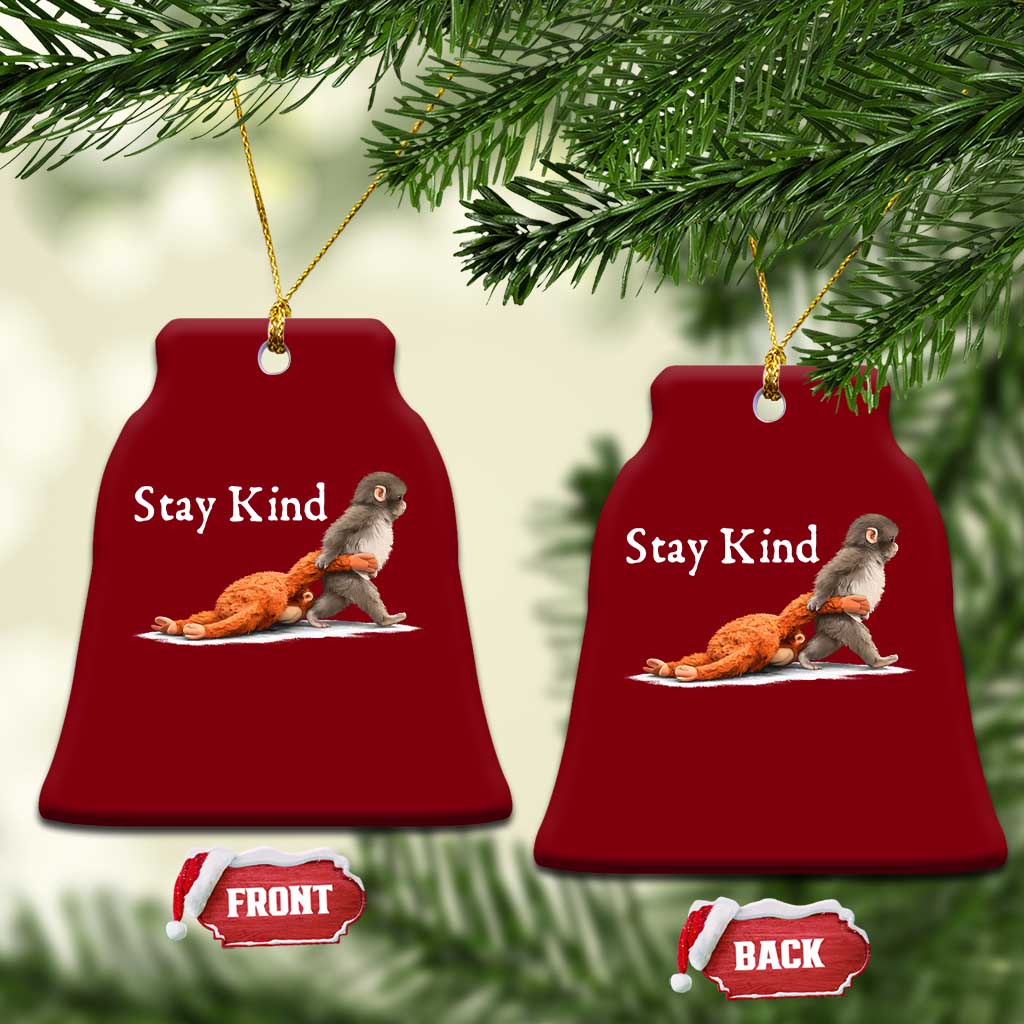 Punch Monkey Viral Trend Ceramic Ornament Stay Kind TS14 Print Your Wear