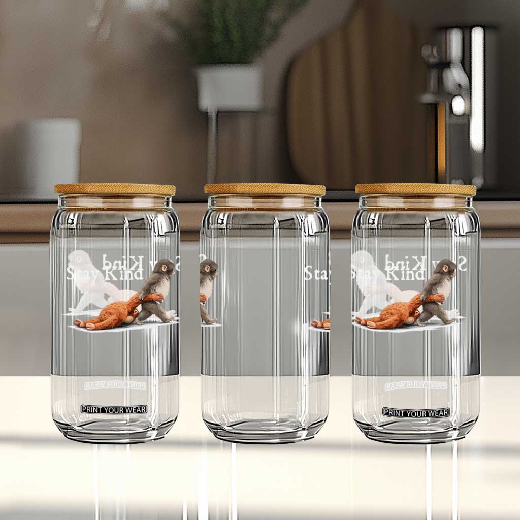 Punch Monkey Viral Trend Glass Can Stay Kind TS14 Print Your Wear