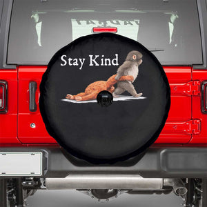 Punch Monkey Viral Trend Spare Tire Cover Stay Kind TS14 Black Print Your Wear