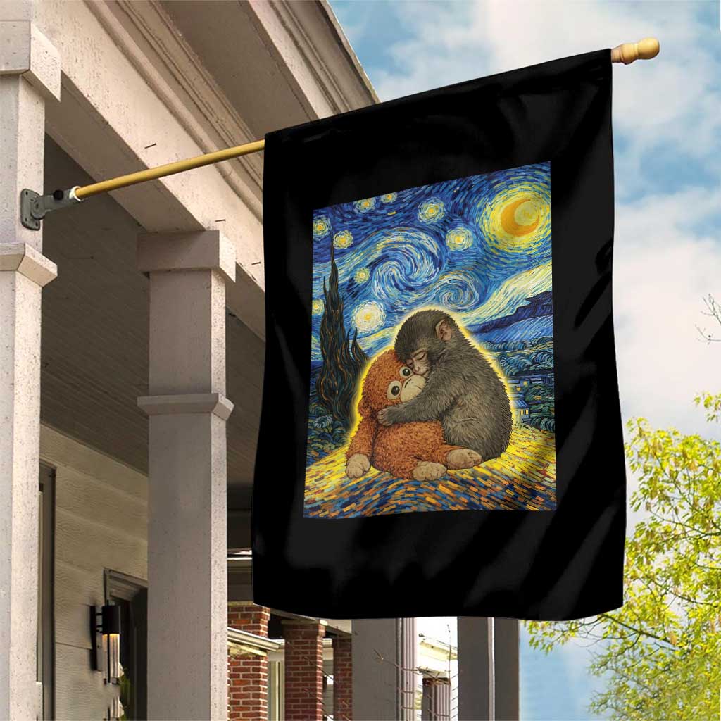 Punch Monkey Starry Night Viral Trend Garden Flag TS14 Print Your Wear