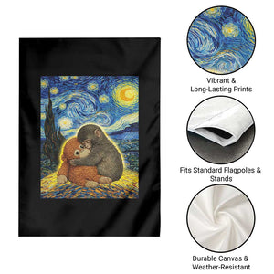 Punch Monkey Starry Night Viral Trend Garden Flag TS14 Print Your Wear