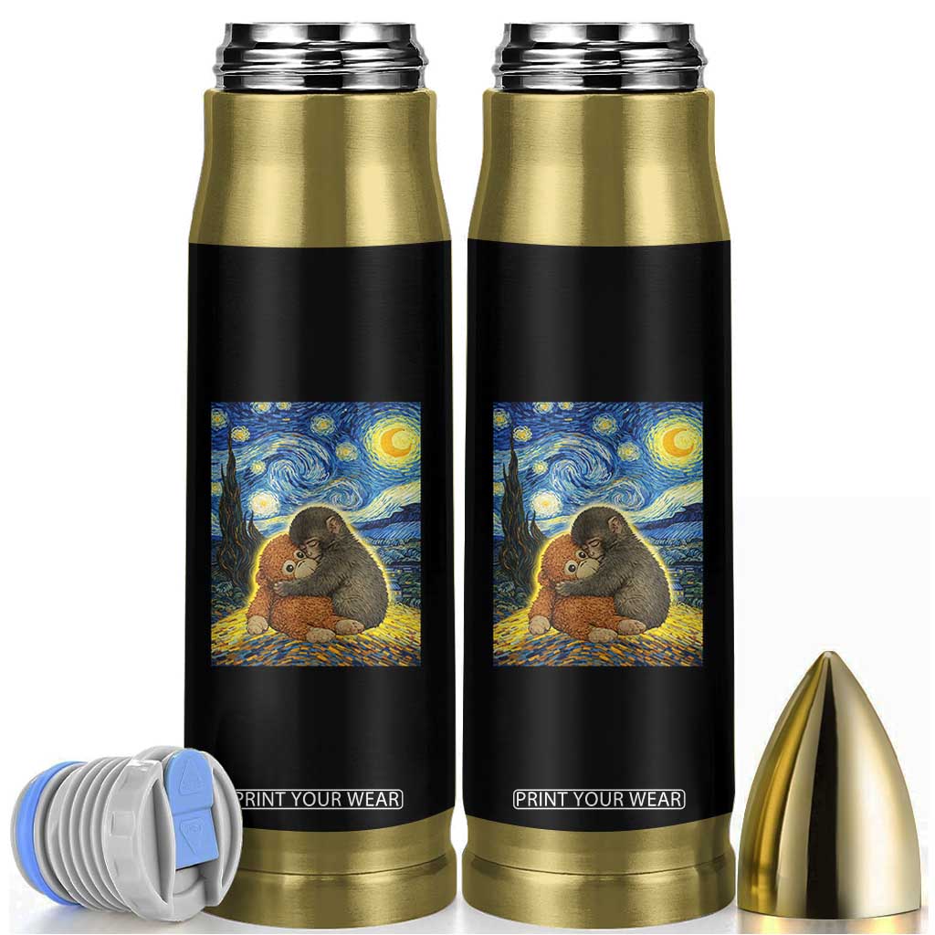Punch Monkey Starry Night Viral Trend Bullet Tumbler TS14 Black Print Your Wear