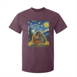 Punch Monkey Starry Night Viral Trend T Shirt For Kid TS14 Maroon Print Your Wear