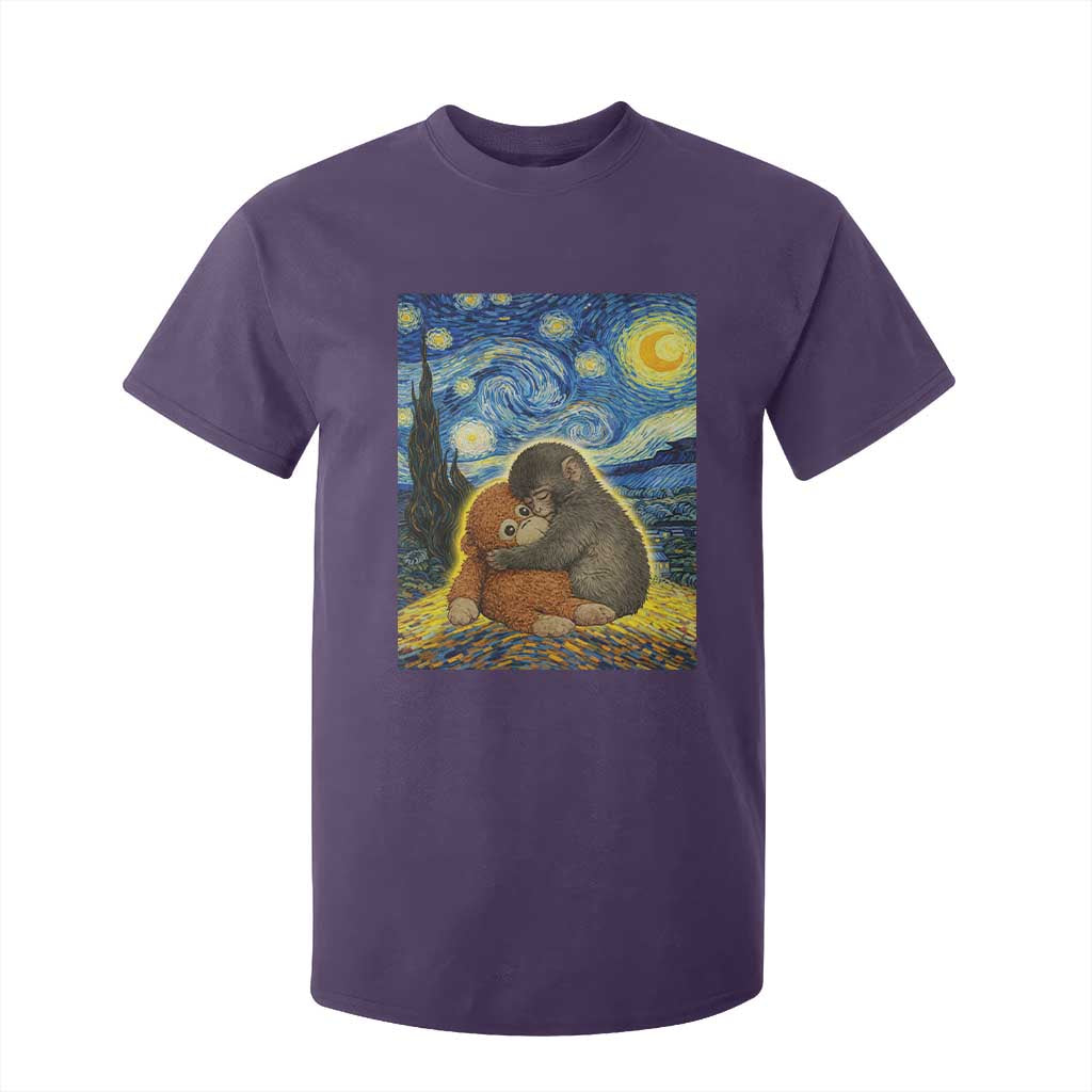 Punch Monkey Starry Night Viral Trend T Shirt For Kid TS14 Purple Print Your Wear