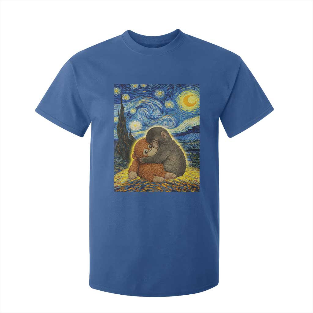Punch Monkey Starry Night Viral Trend T Shirt For Kid TS14 Royal Blue Print Your Wear