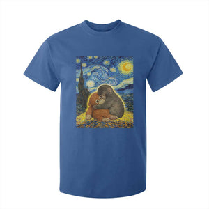 Punch Monkey Starry Night Viral Trend T Shirt For Kid TS14 Royal Blue Print Your Wear