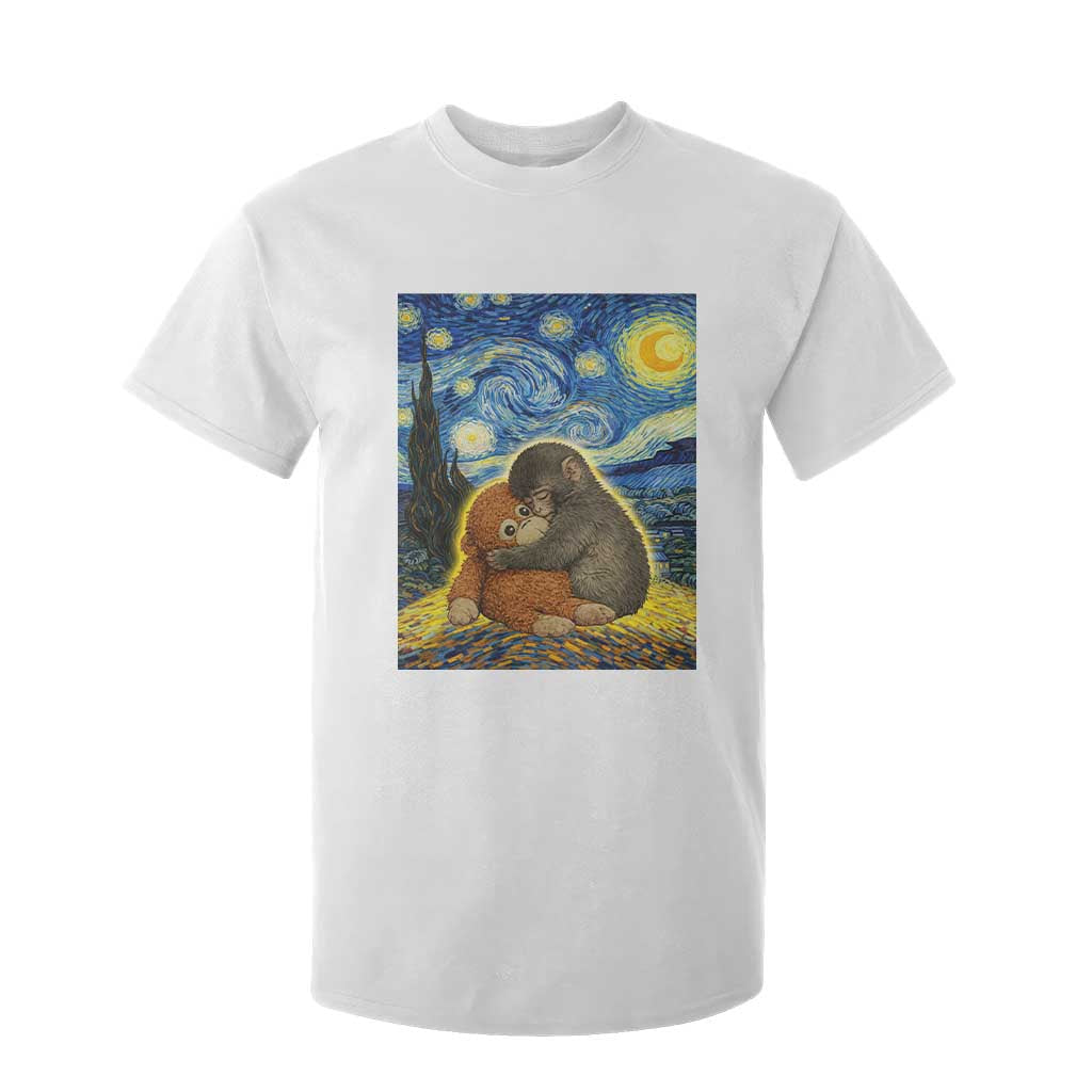 Punch Monkey Starry Night Viral Trend T Shirt For Kid TS14 White Print Your Wear