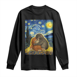Punch Monkey Starry Night Viral Trend Long Sleeve Shirt TS14 Black Print Your Wear