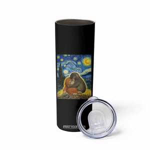 Punch Monkey Starry Night Viral Trend Skinny Tumbler TS14 Print Your Wear
