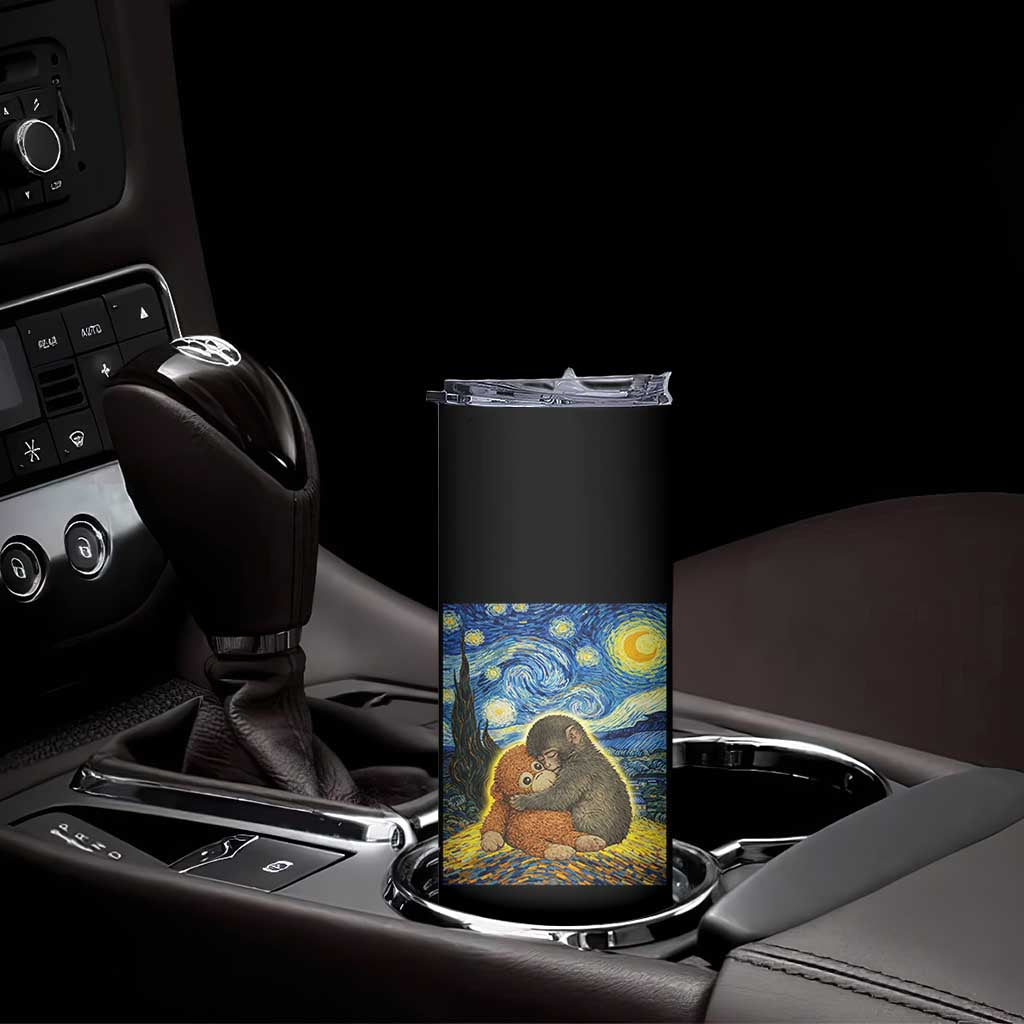 Punch Monkey Starry Night Viral Trend Skinny Tumbler TS14 Print Your Wear