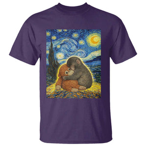 Punch Monkey Starry Night Viral Trend T Shirt TS14 Purple Print Your Wear
