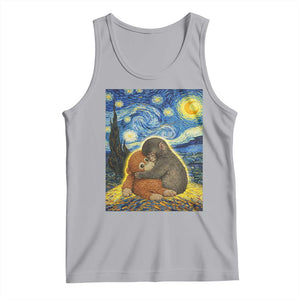 Punch Monkey Starry Night Viral Trend Tank Top TS14 Athletic Heather Print Your Wear