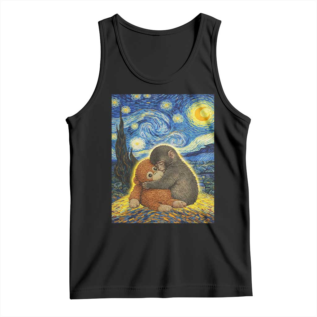 Punch Monkey Starry Night Viral Trend Tank Top TS14 Black Print Your Wear