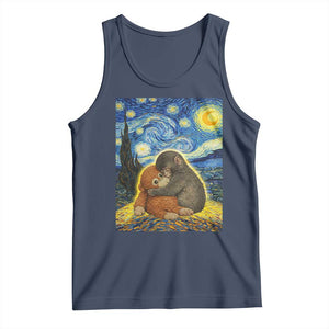 Punch Monkey Starry Night Viral Trend Tank Top TS14 Navy Print Your Wear