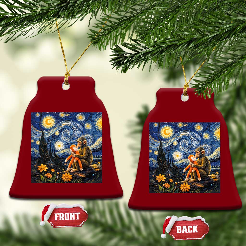 Baby Monkey Punch Starry Night Viral Trend Ceramic Ornament TS14 Print Your Wear