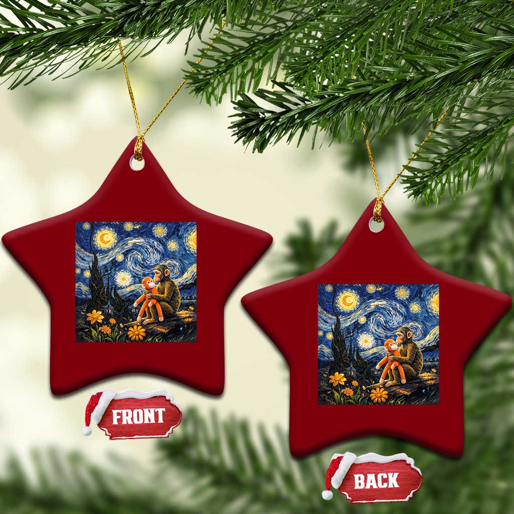 Baby Monkey Punch Starry Night Viral Trend Ceramic Ornament TS14 Print Your Wear