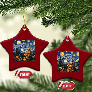 Baby Monkey Punch Starry Night Viral Trend Ceramic Ornament TS14 Print Your Wear