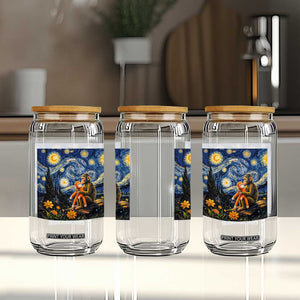 Baby Monkey Punch Starry Night Viral Trend Glass Can TS14 Print Your Wear
