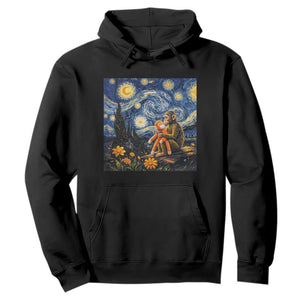 Baby Monkey Punch Starry Night Viral Trend Hoodie TS14 Black Print Your Wear