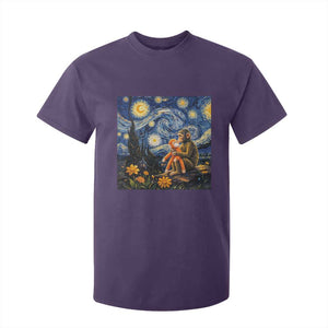 Baby Monkey Punch Starry Night Viral Trend T Shirt For Kid TS14 Purple Print Your Wear