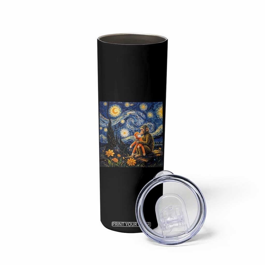 Baby Monkey Punch Starry Night Viral Trend Skinny Tumbler TS14 Print Your Wear