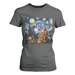 Baby Monkey Punch Starry Night Viral Trend T Shirt For Women TS14 Dark Heather Print Your Wear