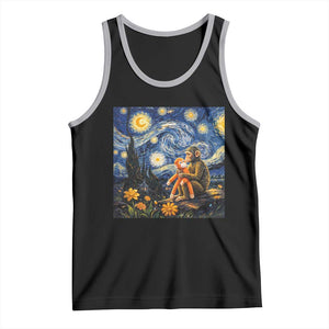 Baby Monkey Punch Starry Night Viral Trend Tank Top TS14 Black Athletic Heather Print Your Wear