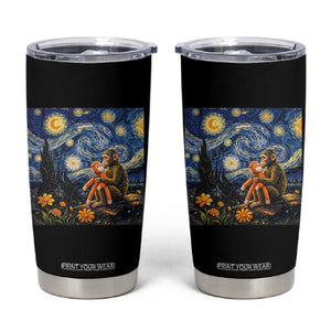 Baby Monkey Punch Starry Night Viral Trend Tumbler Cup TS14 Black Print Your Wear