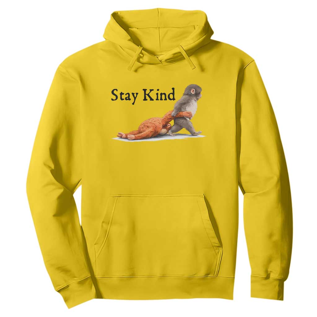 Punch The Monkey Meme Hoodie Stay Kind TS14 Daisy Print Your Wear
