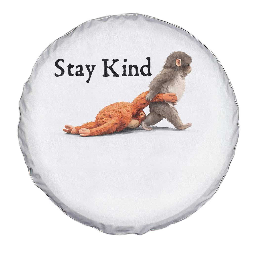 Punch The Monkey Meme Spare Tire Cover Stay Kind TS14 Print Your Wear